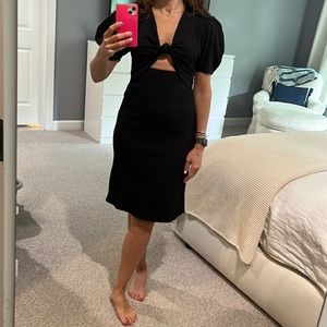 Astr black cut out dress